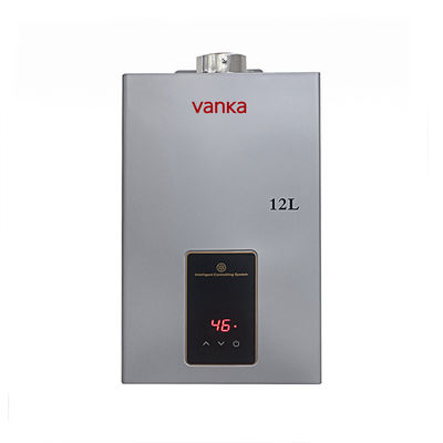 24kw স্বয়ংক্রিয় ইনডোর গ্যাস ওয়াটার হিটার 10L - 16L ওয়াল মাউন্ট গ্যাস গরম জল সিস্টেম