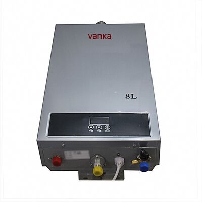 থার্মোস্ট্যাটিক কন্ট্রোল ওয়াল মাউন্ট সঙ্গে পোর্টেবল 8L প্রোপেন গ্যাস Geyser