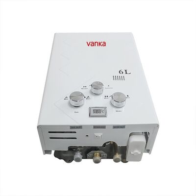 পাইকারি ৬ লিটার হোম গ্যাস ওয়াটার হিটার ডিজিটাল তাৎক্ষণিক গরম করার শব্দহীন নিরাপদ ডিজাইন
