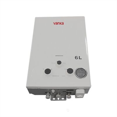 6L বাণিজ্যিক গ্যাস ওয়াটার হিটার ডিজিটাল সিস্টেম পোর্টেবল টেকসই অন ডিমান্ড শাওয়ার